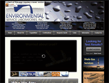 Tablet Screenshot of environmentalservicelab.com